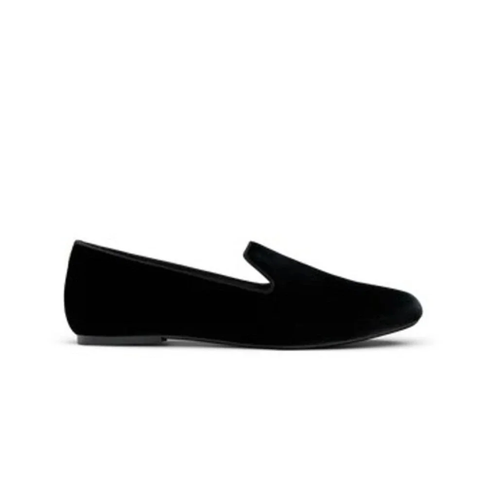 Birdies Flats The Starling Velvet Loafers Women's Size 6.5 Black